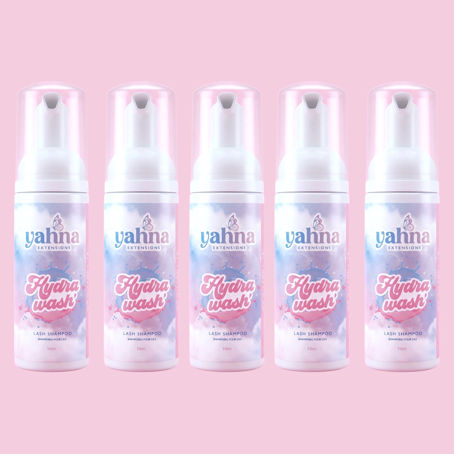 Hydra Wash - Lot de 5 shampoings de cils